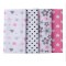 Gerber 4-Pack Girls Elephant Flannel Burpcloths