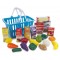 Play Zone Grocery Shop & Basket 21-Piece Food Play Set