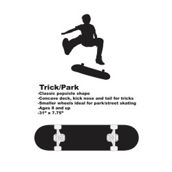Kryptonics Recruit Complete Skateboard (31" x 7.5") Kryptonics Recruit Complete Skateboard (31" x 7.5")