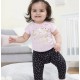 Gerber Organic 2-Pack Baby Girls Princess Slim Pants