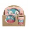 BUBBAS Bamboo 5pc Dinnerware Set, Owl
