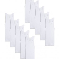 Fruit Of The Loom 10 pack Boy’s Cotton Singlet, 6/8 Yrs