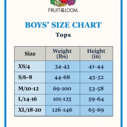 Fruit Of The Loom 10 pack Boy’s Cotton Singlet, 6/8 Yrs