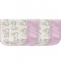 Gerber 4-Pack Girls Bunny Terry Burp Cloths Gerber 4-Pack Girls Bunny Terry Burp Cloths