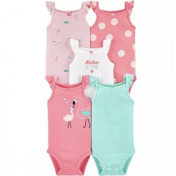 Carters 5-Pack Flutter Tank Bodysuits