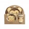 BUBBAS Bamboo 5pc Dinnerware Set, Monkey