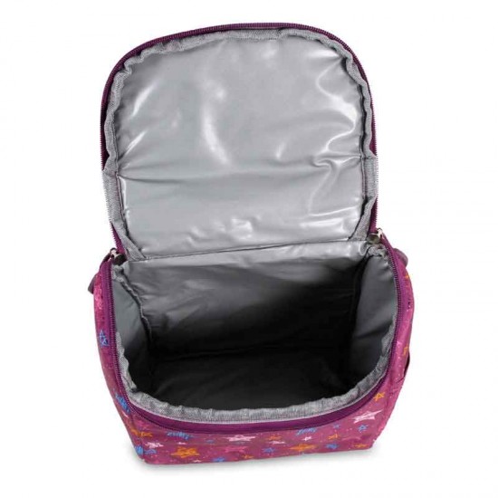 J world 18inch Setbeamer Rolling Backpack and Lunch Bag, Stars J world 18inch Setbeamer Rolling Backpack and Lunch Bag, Stars