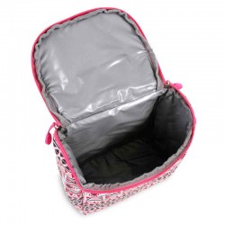 J world 18inch Setbeamer Rolling Backpack and Lunch Bag, Skandi Pink