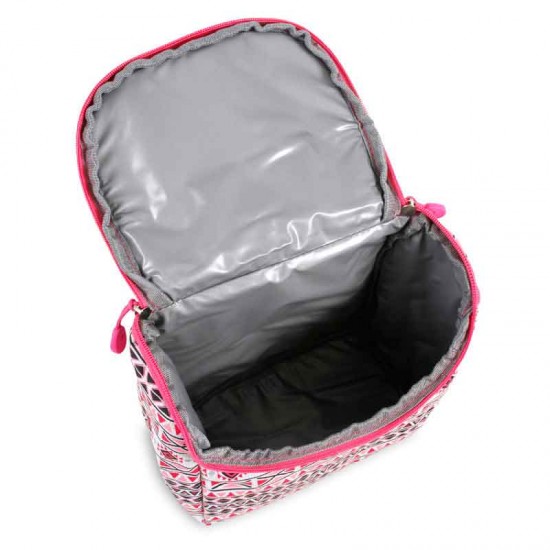 J world 18inch Setbeamer Rolling Backpack and Lunch Bag, Skandi Pink J world 18inch Setbeamer Rolling Backpack and Lunch Bag, Skandi Pink