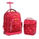 J World 16inch Lollipop Rolling Backpack with Lunch Bag- Fox J World 16inch Lollipop Rolling Backpack with Lunch Bag- Fox