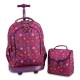 J world 18inch Setbeamer Rolling Backpack and Lunch Bag, Stars J world 18inch Setbeamer Rolling Backpack and Lunch Bag, Stars