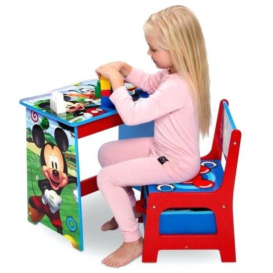 Delta Mickey Mouse Kids Wood Desk and Chair Set