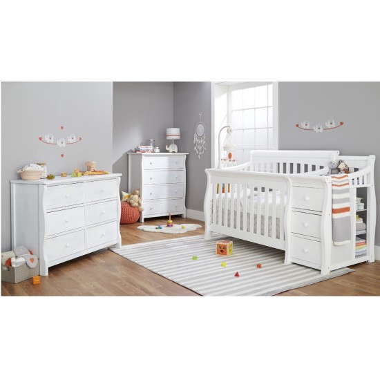 Sorelle Tuscany 4 in 1 Convertible Wooden Crib and Changer Sorelle Tuscany 4 in 1 Convertible Wooden Crib and Changer