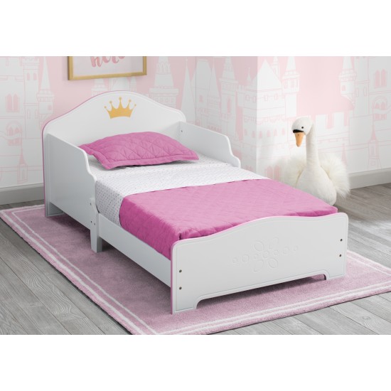 Delta Children Princess Crown Wood Toddler Bed