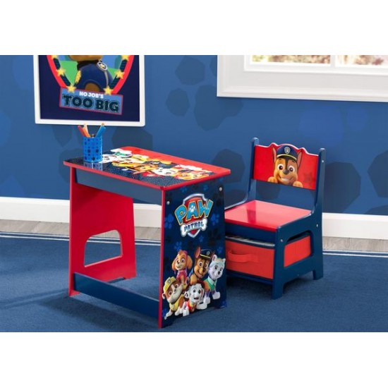 Delta Kids Wood Desk and Chair Set, Paw Patrol