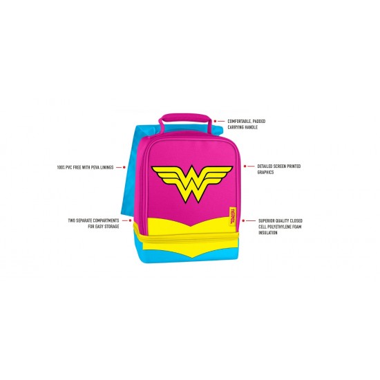 Thermos Wonder Woman Dual Compartment Lunch Bag