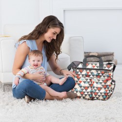 Skip Hop Duo Signature Diaper Bag, Triangles Skip Hop Duo Signature Diaper Bag, Triangles