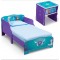 Delta Frozen Wooden Bed and Nightstand
