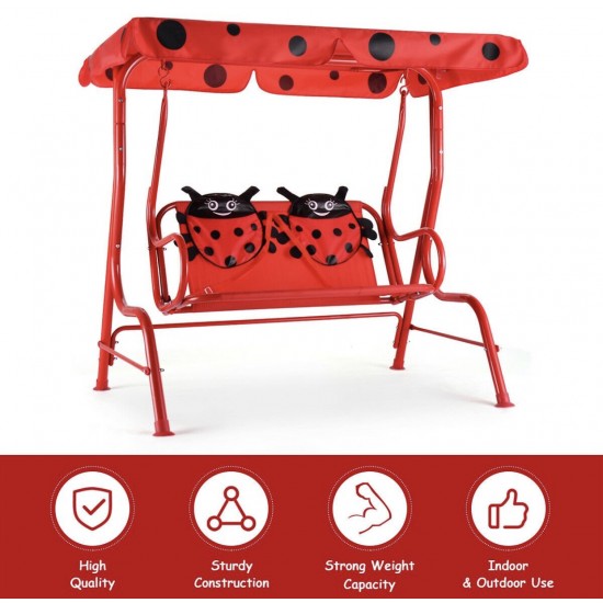 Ladybug Patio Swing Seat