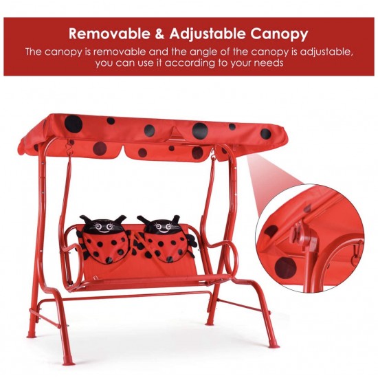 Ladybug Patio Swing Seat
