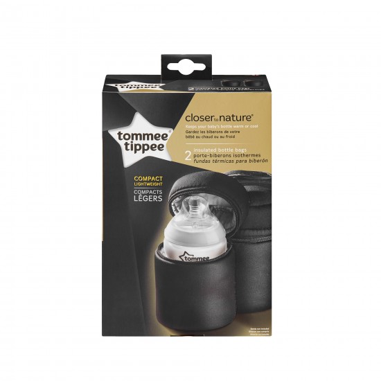 Tommee Tippee Closer to Nature Insulated Bottle Bags, 2 Count Tommee Tippee Closer to Nature Insulated Bottle Bags, 2 Count