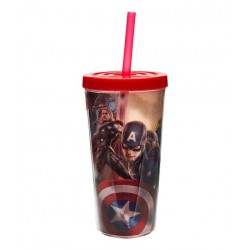 Avengers Tumbler With Reusable Straw Avengers Tumbler With Reusable Straw