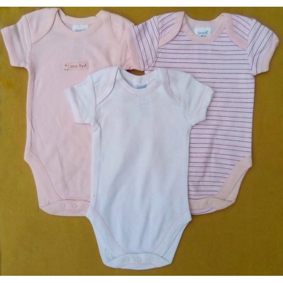 Spasilk 3 Pack Bodysuits