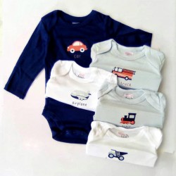 Cool Kids Impression 5 Pack Long Sleeve Bodysuit