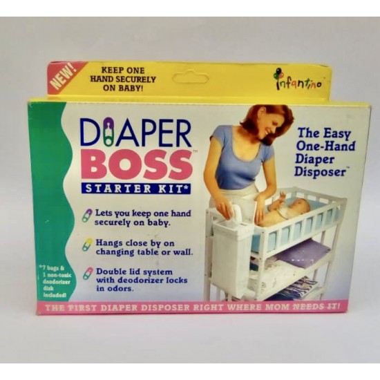 Diaper Boss One Hand Odour Locking Diaper Disposer