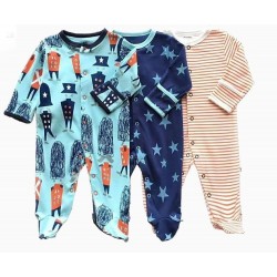 Mamas and Papas Impression Sleepsuit, 3 Pack