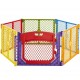 Toddleroo North States Superyard Colorplay Ultimate Freestanding 6 Panel Playpen Multi-Color