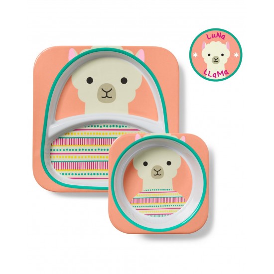 Skip Hop Zoo Plate Set, Llama