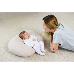 Purflo Nursing Boppy Pillow with Removable Cotton Jersey Cover & Pocket