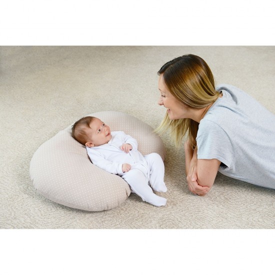 Purflo Nursing Boppy Pillow with Removable Cotton Jersey Cover & Pocket