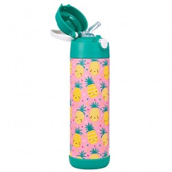 Snug Thermos Water Bottle, Pineapple
