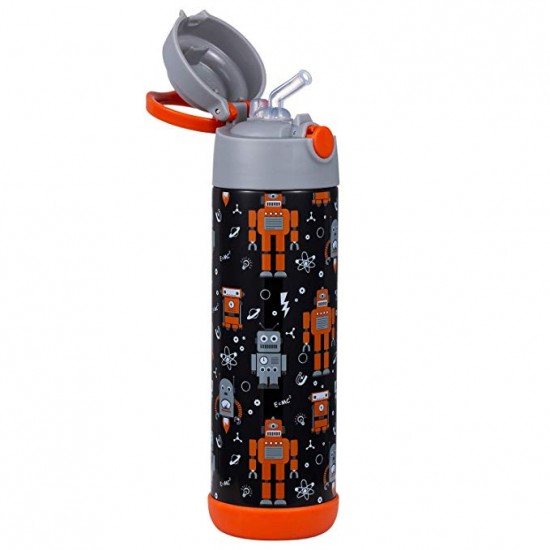 Snug Thermos Water Bottle, Robot
