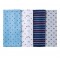 Gerber 4 Pack Boys Sports Flannel Receiving Blankets