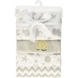Spasilk Unisex Baby 4 Pack 100% Cotton Receiving Blanket
