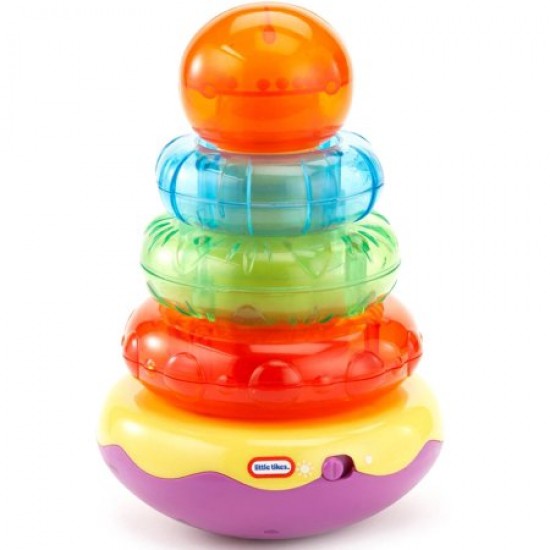 Little Tikes Light n Sounds Stacker- Green/ Orange Little Tikes Light n Sounds Stacker- Green/ Orange