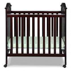 Delta Bella Mini Crib with Mattress Espresso Delta Bella Mini Crib with Mattress Espresso