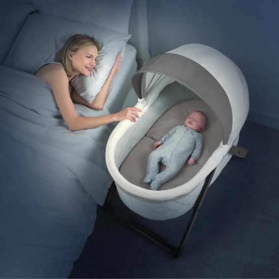 Ingenuity FoldAway Rocking Wood Bassinet, Carrington