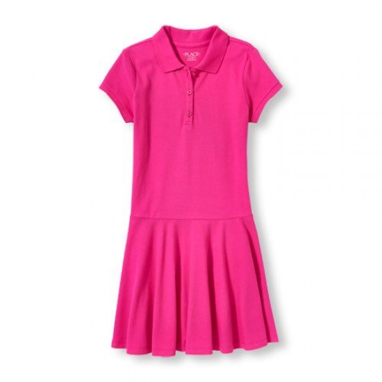 Pique Impression Polo Dress