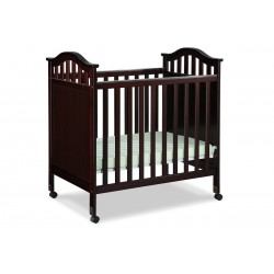 Delta Bella Mini Crib with Mattress Espresso Delta Bella Mini Crib with Mattress Espresso