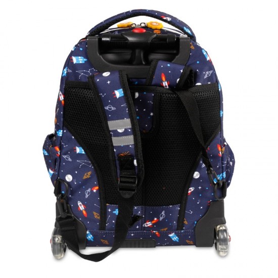 J World 16inch Lollipop Rolling Backpack with Lunch Bag- Spaceship J World 16inch Lollipop Rolling Backpack with Lunch Bag- Spaceship