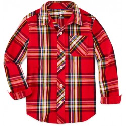 Arizona Plaid Impression Shirt- Red Pinstripe Arizona Plaid Impression Shirt- Red Pinstripe