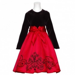 Rare Edition Impression Velvet Top Dress