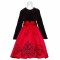 Rare Edition Impression Velvet Top Dress