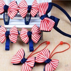 Hair Decor, Red Stripe Hair Decor, Red Stripe