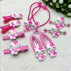 Hair Decor & Ties- Hello Kitty