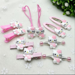 Hair Decor & Ties- Hello Kitty 
